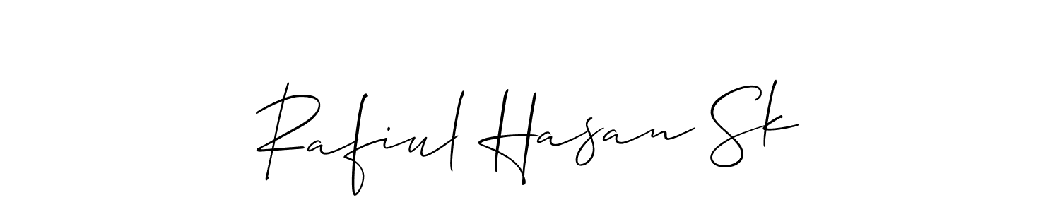 Design your own signature with our free online signature maker. With this signature software, you can create a handwritten (Allison_Script) signature for name Rafiul Hasan Sk. Rafiul Hasan Sk signature style 2 images and pictures png