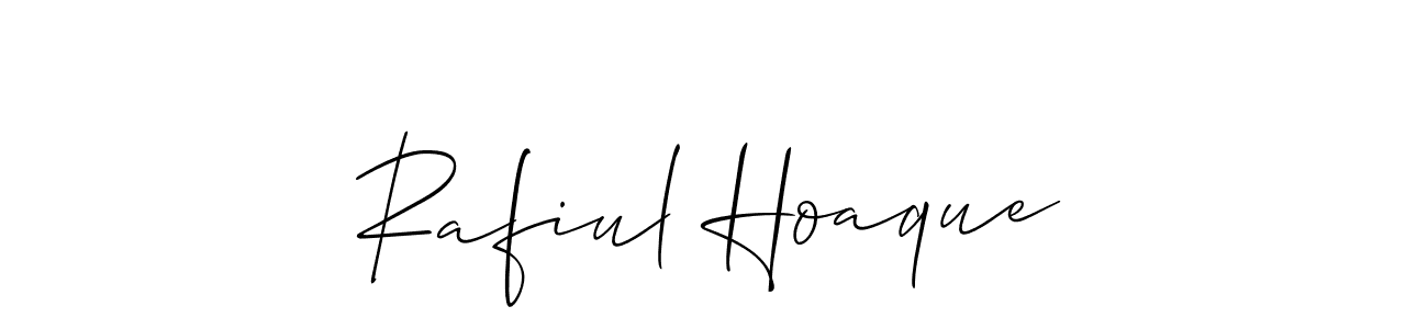 Also You can easily find your signature by using the search form. We will create Rafiul Hoaque name handwritten signature images for you free of cost using Allison_Script sign style. Rafiul Hoaque signature style 2 images and pictures png