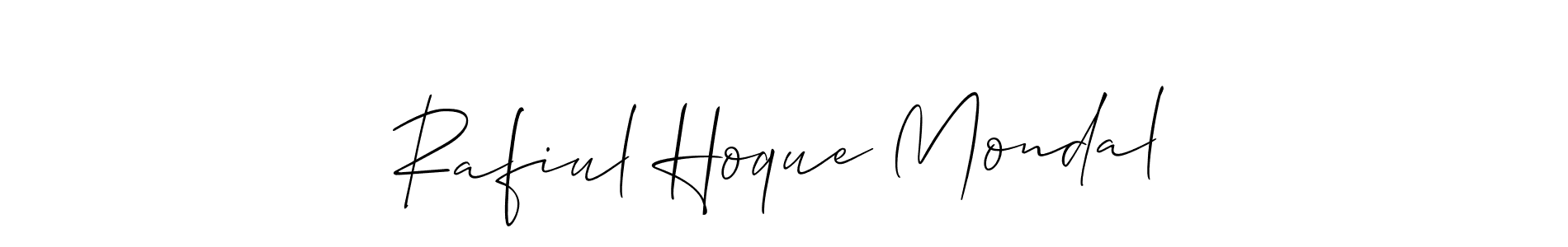 Also we have Rafiul Hoque Mondal name is the best signature style. Create professional handwritten signature collection using Allison_Script autograph style. Rafiul Hoque Mondal signature style 2 images and pictures png