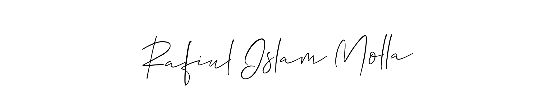 Design your own signature with our free online signature maker. With this signature software, you can create a handwritten (Allison_Script) signature for name Rafiul Islam Molla. Rafiul Islam Molla signature style 2 images and pictures png
