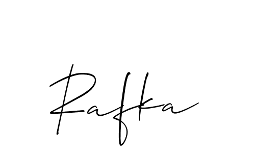 Make a short Rafka signature style. Manage your documents anywhere anytime using Allison_Script. Create and add eSignatures, submit forms, share and send files easily. Rafka signature style 2 images and pictures png