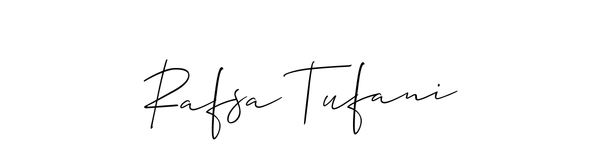 Also we have Rafsa Tufani name is the best signature style. Create professional handwritten signature collection using Allison_Script autograph style. Rafsa Tufani signature style 2 images and pictures png
