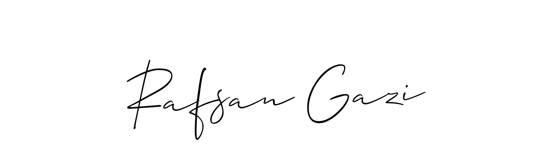 Rafsan Gazi stylish signature style. Best Handwritten Sign (Allison_Script) for my name. Handwritten Signature Collection Ideas for my name Rafsan Gazi. Rafsan Gazi signature style 2 images and pictures png