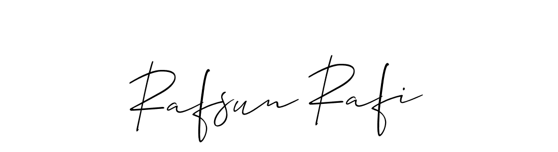 Also we have Rafsun Rafi name is the best signature style. Create professional handwritten signature collection using Allison_Script autograph style. Rafsun Rafi signature style 2 images and pictures png