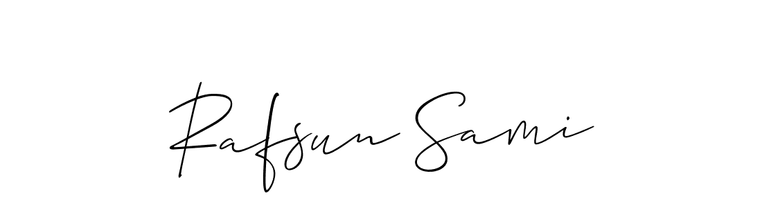 Once you've used our free online signature maker to create your best signature Allison_Script style, it's time to enjoy all of the benefits that Rafsun Sami name signing documents. Rafsun Sami signature style 2 images and pictures png