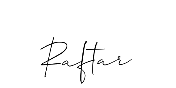 How to make Raftar signature? Allison_Script is a professional autograph style. Create handwritten signature for Raftar name. Raftar signature style 2 images and pictures png