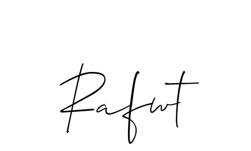 It looks lik you need a new signature style for name Rafwt. Design unique handwritten (Allison_Script) signature with our free signature maker in just a few clicks. Rafwt signature style 2 images and pictures png