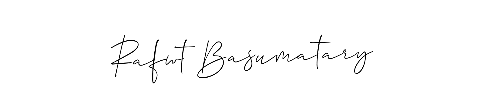 Make a short Rafwt Basumatary signature style. Manage your documents anywhere anytime using Allison_Script. Create and add eSignatures, submit forms, share and send files easily. Rafwt Basumatary signature style 2 images and pictures png