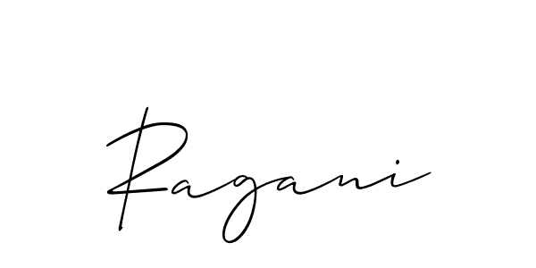 Ragani stylish signature style. Best Handwritten Sign (Allison_Script) for my name. Handwritten Signature Collection Ideas for my name Ragani. Ragani signature style 2 images and pictures png