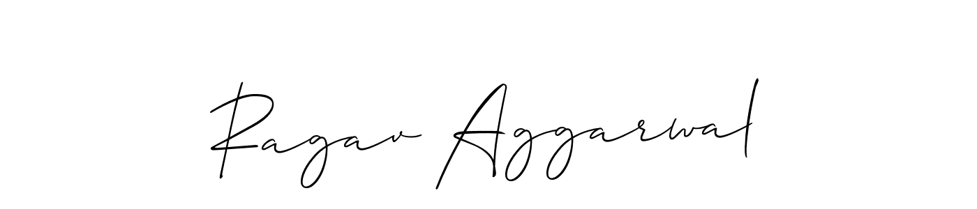 Make a beautiful signature design for name Ragav Aggarwal. With this signature (Allison_Script) style, you can create a handwritten signature for free. Ragav Aggarwal signature style 2 images and pictures png