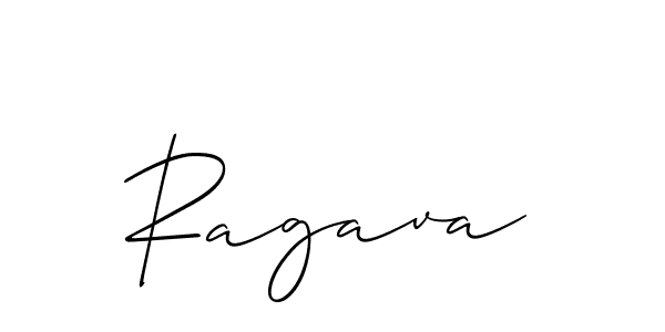 How to make Ragava signature? Allison_Script is a professional autograph style. Create handwritten signature for Ragava name. Ragava signature style 2 images and pictures png