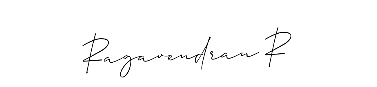 How to Draw Ragavendran R signature style? Allison_Script is a latest design signature styles for name Ragavendran R. Ragavendran R signature style 2 images and pictures png