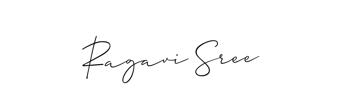 The best way (Allison_Script) to make a short signature is to pick only two or three words in your name. The name Ragavi Sree include a total of six letters. For converting this name. Ragavi Sree signature style 2 images and pictures png