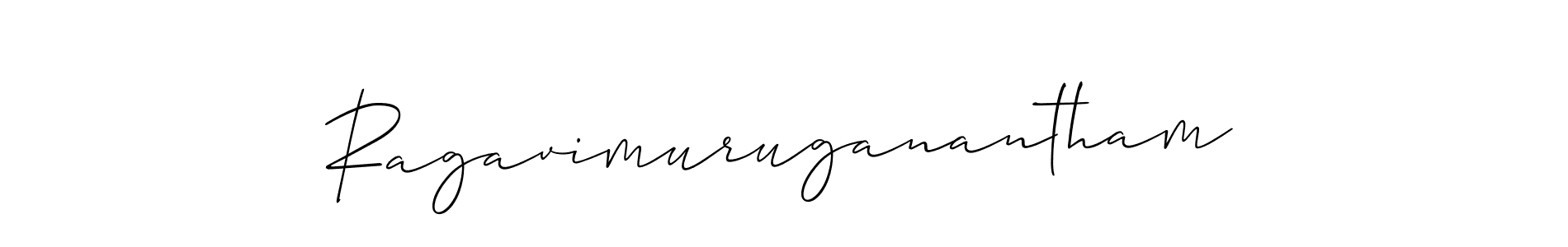 Make a beautiful signature design for name Ragavimuruganantham. With this signature (Allison_Script) style, you can create a handwritten signature for free. Ragavimuruganantham signature style 2 images and pictures png