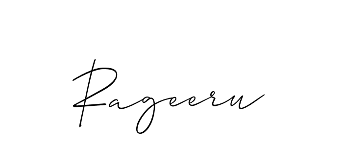 Also we have Rageeru name is the best signature style. Create professional handwritten signature collection using Allison_Script autograph style. Rageeru signature style 2 images and pictures png