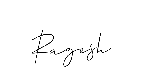Make a beautiful signature design for name Ragesh. With this signature (Allison_Script) style, you can create a handwritten signature for free. Ragesh signature style 2 images and pictures png
