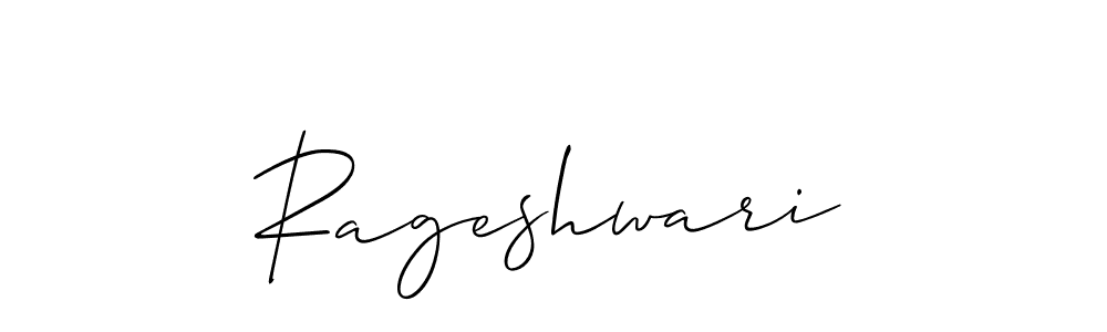 How to make Rageshwari name signature. Use Allison_Script style for creating short signs online. This is the latest handwritten sign. Rageshwari signature style 2 images and pictures png