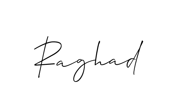 if you are searching for the best signature style for your name Raghad. so please give up your signature search. here we have designed multiple signature styles  using Allison_Script. Raghad signature style 2 images and pictures png