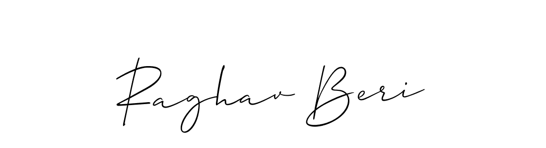 You should practise on your own different ways (Allison_Script) to write your name (Raghav Beri) in signature. don't let someone else do it for you. Raghav Beri signature style 2 images and pictures png