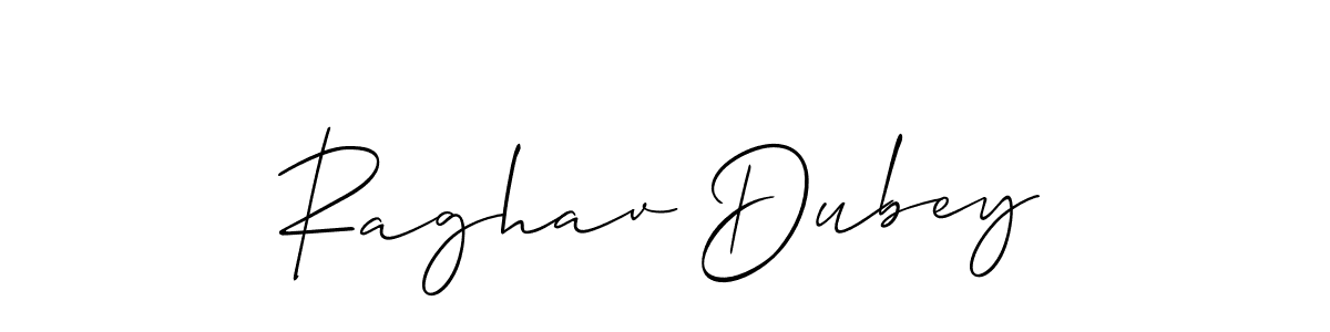 Also You can easily find your signature by using the search form. We will create Raghav Dubey name handwritten signature images for you free of cost using Allison_Script sign style. Raghav Dubey signature style 2 images and pictures png