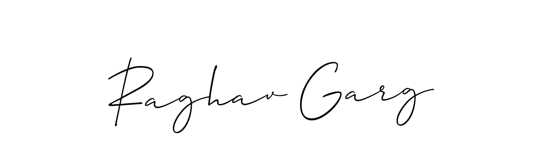 Design your own signature with our free online signature maker. With this signature software, you can create a handwritten (Allison_Script) signature for name Raghav Garg. Raghav Garg signature style 2 images and pictures png