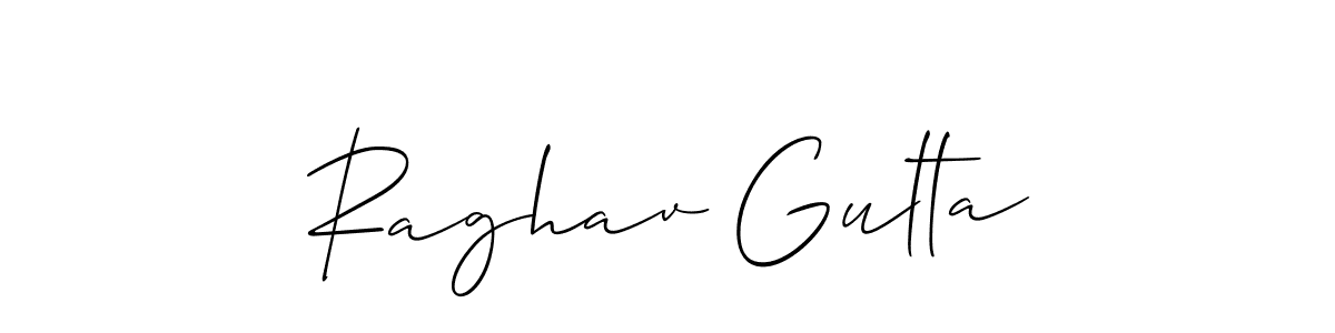 Make a short Raghav Gulta signature style. Manage your documents anywhere anytime using Allison_Script. Create and add eSignatures, submit forms, share and send files easily. Raghav Gulta signature style 2 images and pictures png