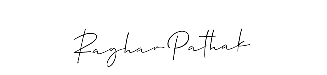 Allison_Script is a professional signature style that is perfect for those who want to add a touch of class to their signature. It is also a great choice for those who want to make their signature more unique. Get Raghav Pathak name to fancy signature for free. Raghav Pathak signature style 2 images and pictures png