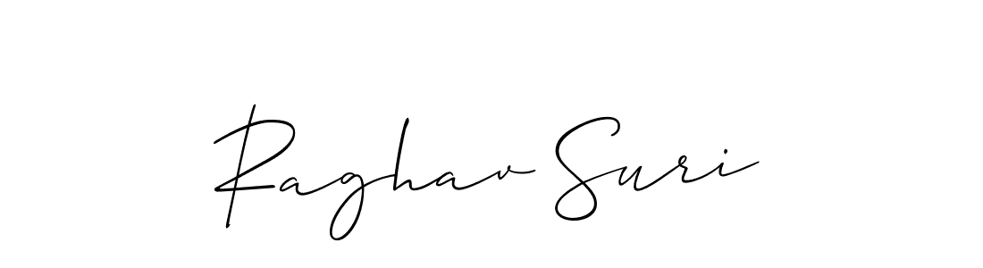 Similarly Allison_Script is the best handwritten signature design. Signature creator online .You can use it as an online autograph creator for name Raghav Suri. Raghav Suri signature style 2 images and pictures png