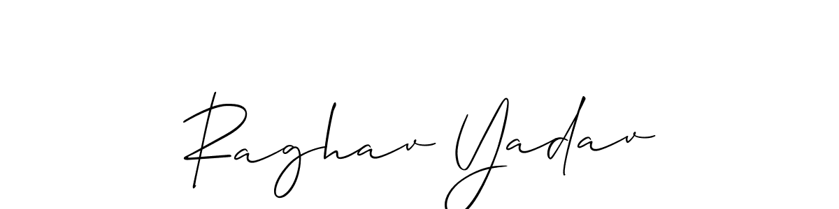 Best and Professional Signature Style for Raghav Yadav. Allison_Script Best Signature Style Collection. Raghav Yadav signature style 2 images and pictures png