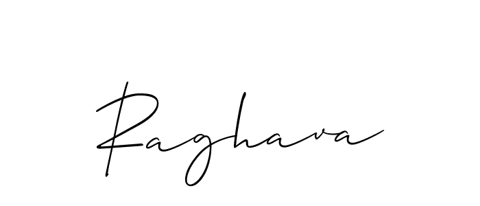 Create a beautiful signature design for name Raghava. With this signature (Allison_Script) fonts, you can make a handwritten signature for free. Raghava signature style 2 images and pictures png