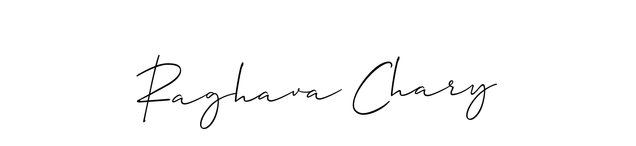 How to make Raghava Chary signature? Allison_Script is a professional autograph style. Create handwritten signature for Raghava Chary name. Raghava Chary signature style 2 images and pictures png