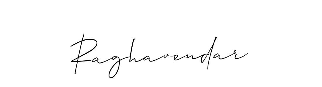 How to make Raghavendar signature? Allison_Script is a professional autograph style. Create handwritten signature for Raghavendar name. Raghavendar signature style 2 images and pictures png