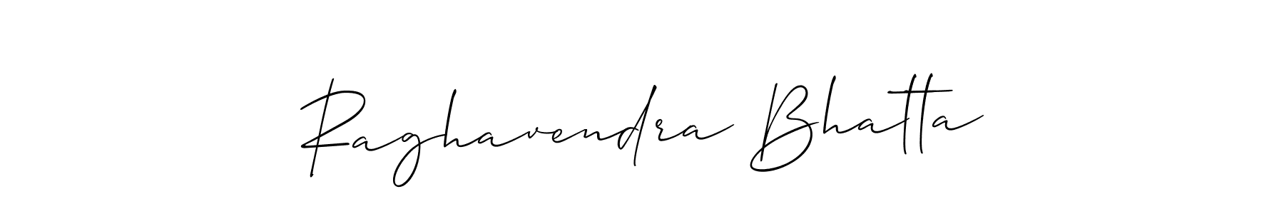 How to Draw Raghavendra Bhatta signature style? Allison_Script is a latest design signature styles for name Raghavendra Bhatta. Raghavendra Bhatta signature style 2 images and pictures png