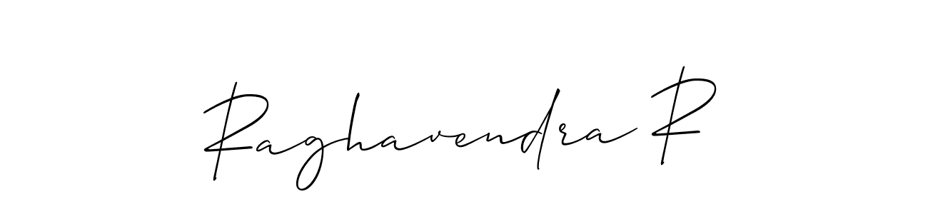 Also we have Raghavendra R name is the best signature style. Create professional handwritten signature collection using Allison_Script autograph style. Raghavendra R signature style 2 images and pictures png