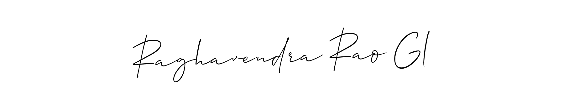 Create a beautiful signature design for name Raghavendra Rao Gl. With this signature (Allison_Script) fonts, you can make a handwritten signature for free. Raghavendra Rao Gl signature style 2 images and pictures png
