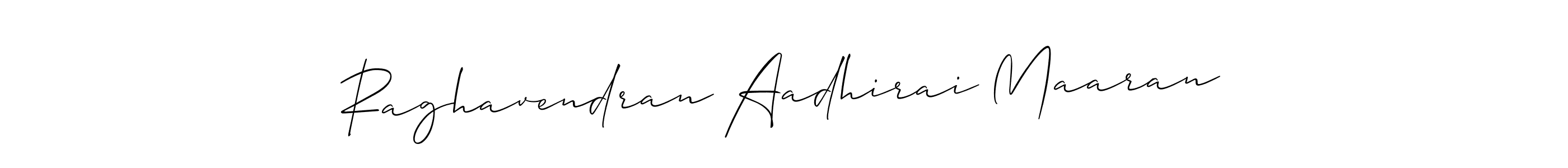 Also You can easily find your signature by using the search form. We will create Raghavendran Aadhirai Maaran name handwritten signature images for you free of cost using Allison_Script sign style. Raghavendran Aadhirai Maaran signature style 2 images and pictures png