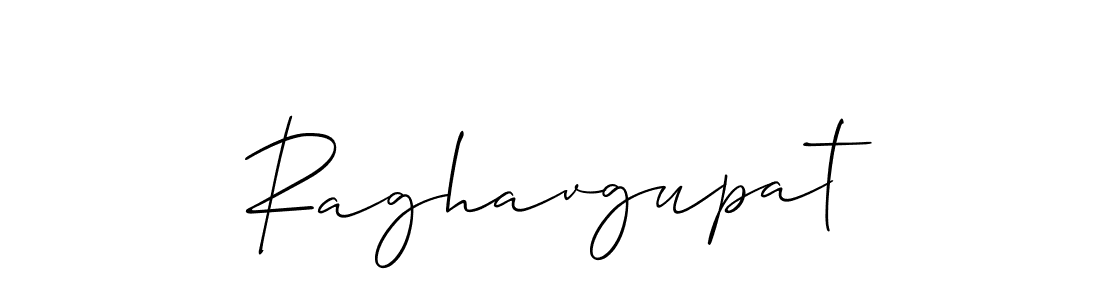 How to make Raghavgupat signature? Allison_Script is a professional autograph style. Create handwritten signature for Raghavgupat name. Raghavgupat signature style 2 images and pictures png