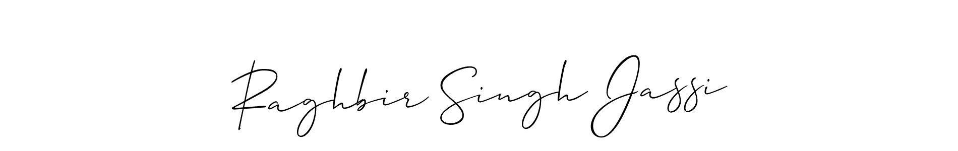 How to Draw Raghbir Singh Jassi signature style? Allison_Script is a latest design signature styles for name Raghbir Singh Jassi. Raghbir Singh Jassi signature style 2 images and pictures png