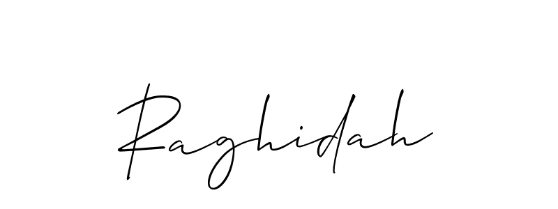 Create a beautiful signature design for name Raghidah. With this signature (Allison_Script) fonts, you can make a handwritten signature for free. Raghidah signature style 2 images and pictures png