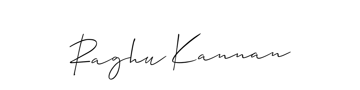You should practise on your own different ways (Allison_Script) to write your name (Raghu Kannan) in signature. don't let someone else do it for you. Raghu Kannan signature style 2 images and pictures png