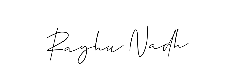 Similarly Allison_Script is the best handwritten signature design. Signature creator online .You can use it as an online autograph creator for name Raghu Nadh. Raghu Nadh signature style 2 images and pictures png