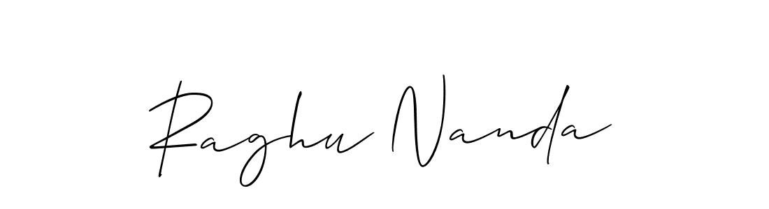 This is the best signature style for the Raghu Nanda name. Also you like these signature font (Allison_Script). Mix name signature. Raghu Nanda signature style 2 images and pictures png