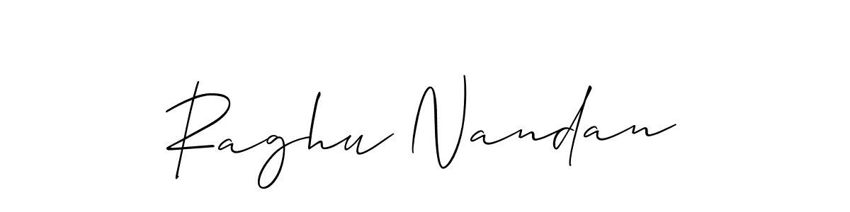 if you are searching for the best signature style for your name Raghu Nandan. so please give up your signature search. here we have designed multiple signature styles  using Allison_Script. Raghu Nandan signature style 2 images and pictures png