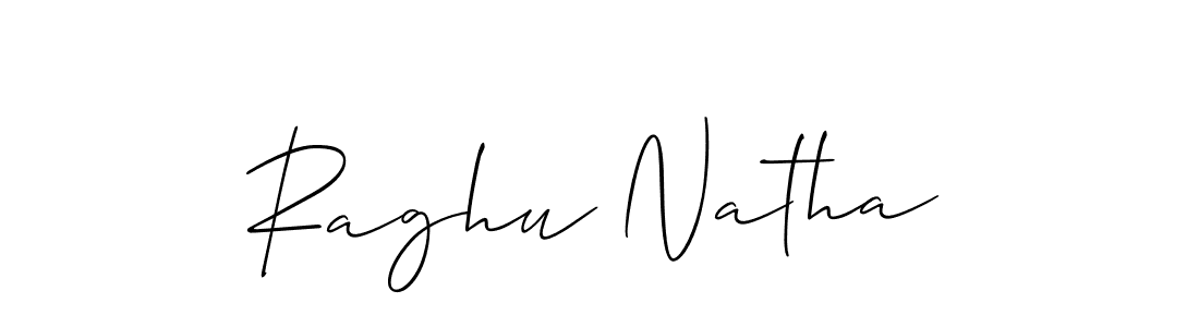 Raghu Natha stylish signature style. Best Handwritten Sign (Allison_Script) for my name. Handwritten Signature Collection Ideas for my name Raghu Natha. Raghu Natha signature style 2 images and pictures png