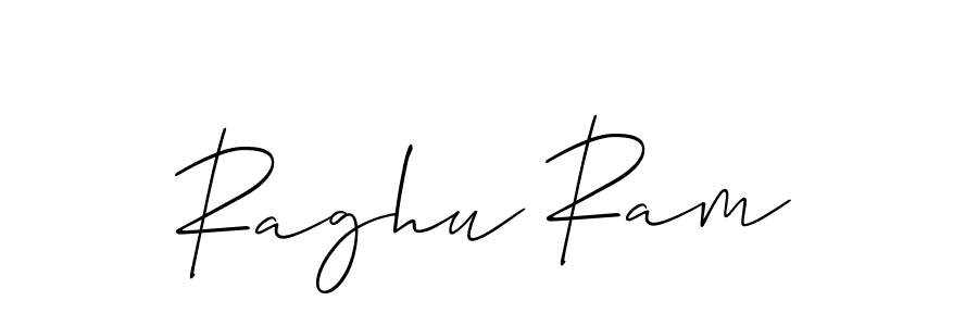 How to make Raghu Ram name signature. Use Allison_Script style for creating short signs online. This is the latest handwritten sign. Raghu Ram signature style 2 images and pictures png