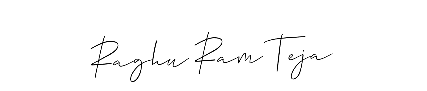 if you are searching for the best signature style for your name Raghu Ram Teja. so please give up your signature search. here we have designed multiple signature styles  using Allison_Script. Raghu Ram Teja signature style 2 images and pictures png