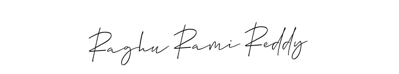 Also we have Raghu Rami Reddy name is the best signature style. Create professional handwritten signature collection using Allison_Script autograph style. Raghu Rami Reddy signature style 2 images and pictures png