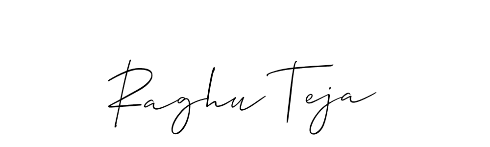 Allison_Script is a professional signature style that is perfect for those who want to add a touch of class to their signature. It is also a great choice for those who want to make their signature more unique. Get Raghu Teja name to fancy signature for free. Raghu Teja signature style 2 images and pictures png