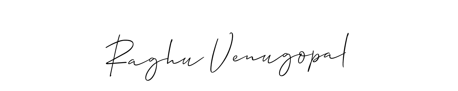 Make a short Raghu Venugopal signature style. Manage your documents anywhere anytime using Allison_Script. Create and add eSignatures, submit forms, share and send files easily. Raghu Venugopal signature style 2 images and pictures png