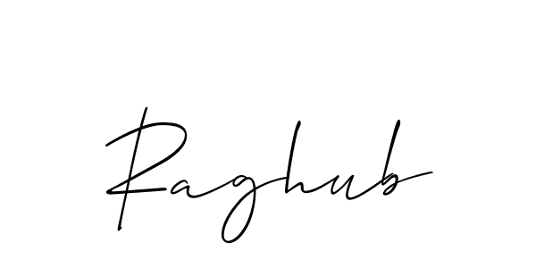 It looks lik you need a new signature style for name Raghub. Design unique handwritten (Allison_Script) signature with our free signature maker in just a few clicks. Raghub signature style 2 images and pictures png